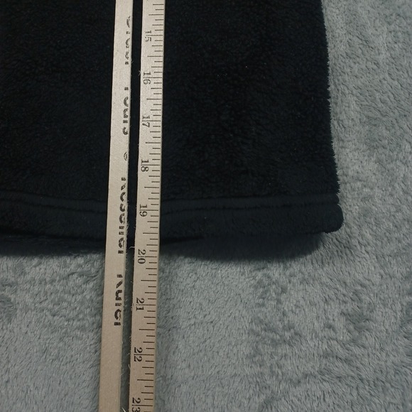 North Face Jacket Girls Medium Black Fleece Full Zip Outdoor Logo Casual Pocket - Picture 7 of 8